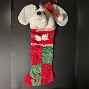 Vintage Accessory Concepts Christmas Stocking Plush Gray Mouse 3D 23"